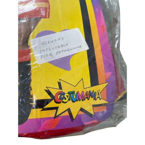 Sexy Firefighter Costume Red Yellow Inflatable Fire Extinguisher Leg Avenue NEW - Picture 3 of 8